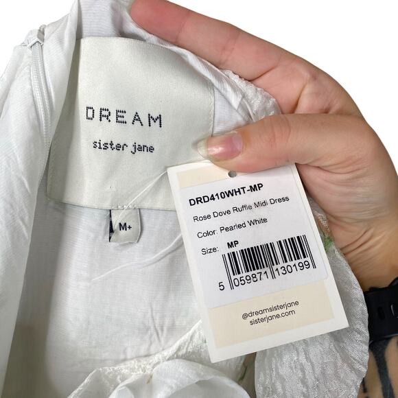 Floral White Midi Dress - Picture 14 of 14